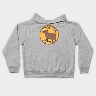 I Stop for Critters Capybara Kids Hoodie